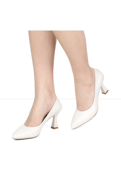 Kadın Bej Ince Topuklu Deri Stiletto fiyatları