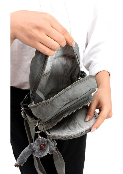 Şık Unisex Iki Bölmeli Göğüs Çantası - Gri, Dayanıklı ve Kullanışlı Model 571-8B indirimleri