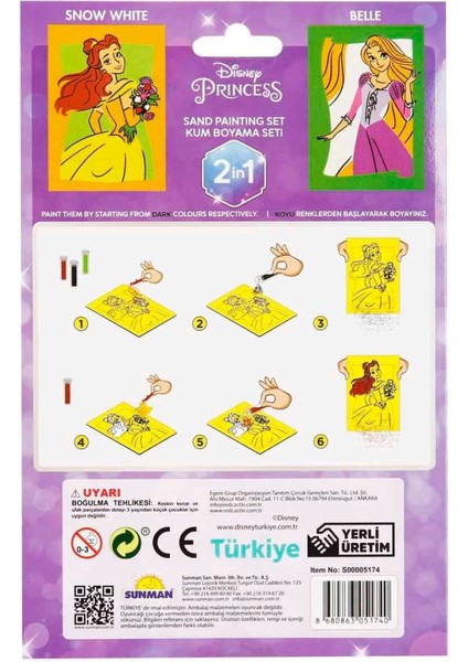 Bfs 2in1 Disney Princess Kum Boyama Seti fırsatları