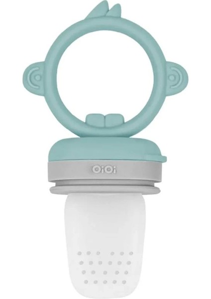 Bfs Silikon Püre Meyve Sebze Emziği Aqua Green / Powder Grey