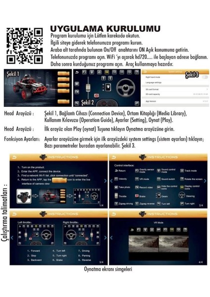 Bfs SYR-666-764WA Kumandalı Şarjlı Kameralı Off Road Araba -Vardem Oyuncak fırsatları