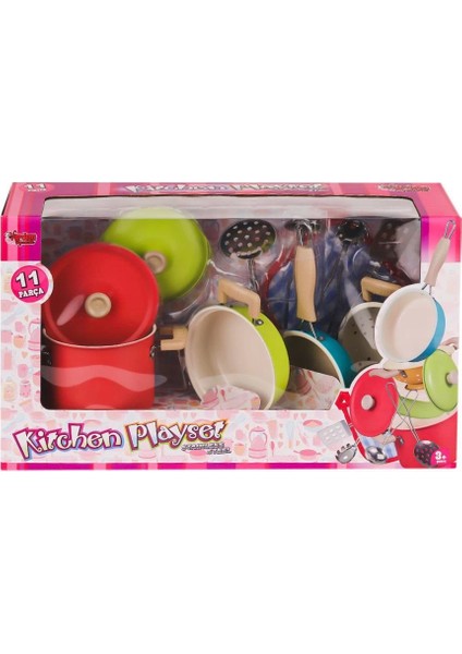 Bfs ATF-3815-7A Renkli Emaye Tencere Tava Seti 11 Parça modelleri