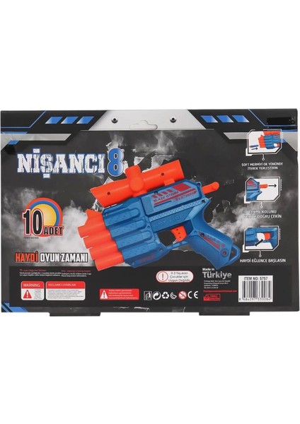 Bfs Fab 5757 4 Ağızlı Dart Atıcı Silah -Prestij Oyuncak modelleri