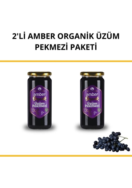 2'li Organik Üzüm Pekmezi Paketi 2X620 gr