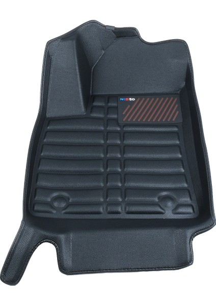 5d Dikişsiz (Press) Deri Havuzlu Paspas Siyah Mg Hs 2018-2024 ile Uyumlu