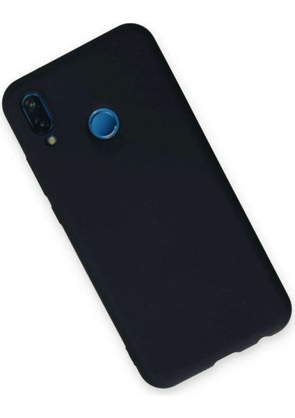 Huawei P20 Lite Kılıf Nano Içi Kadife Silikon - Lacivert modelleri