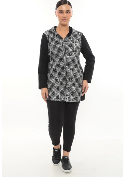 Kapüşonlu Büyük Beden Fermuarlı Hırka fiyatları