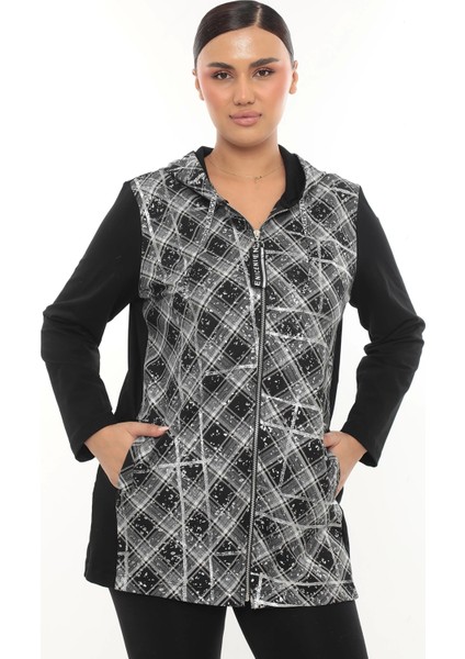 Kapüşonlu Büyük Beden Fermuarlı Hırka modelleri