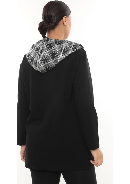 Kapüşonlu Büyük Beden Fermuarlı Hırka fırsatları