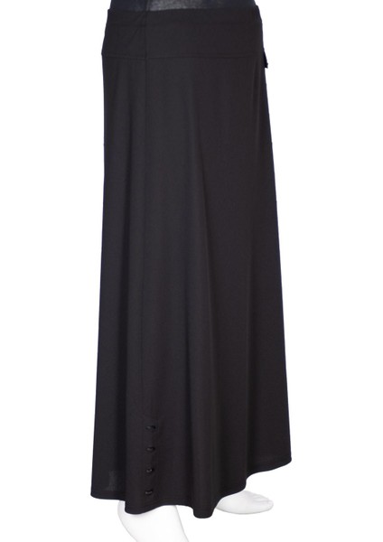 Hesna Kadın Dilşah Battal Beden Krep Çan Süs Cepli Aks Siyah Etek fiyatları