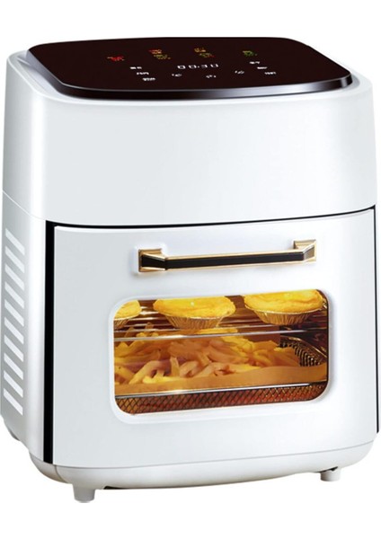 Af-15 5 Fonksiyonlu 15 Litre Dijital Ekran Hızlı Hava Akışı LED Ekranlı Yapışmaz Sepetli Air Fryer