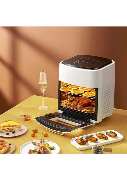 Af-15 5 Fonksiyonlu 15 Litre Dijital Ekran Hızlı Hava Akışı LED Ekranlı Yapışmaz Sepetli Air Fryer fırsatları