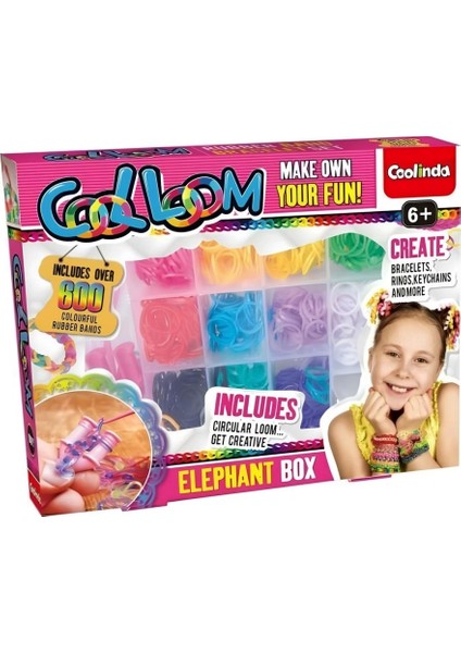 Bfs Paulinda Cool Loom Elephant Box Hobi Set S00095692