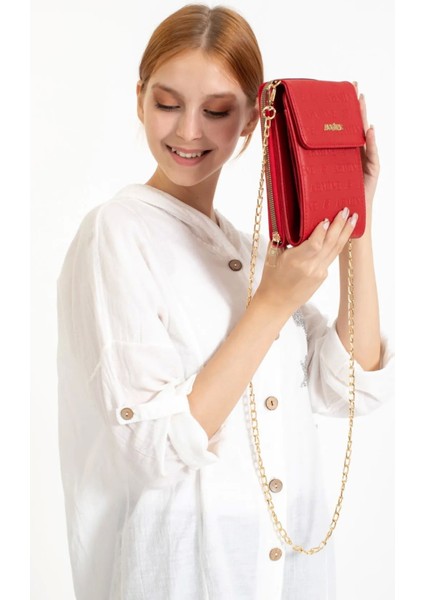 Şık Zincir Askılı Kırmızı Abiye Omuz Çantası, Şıklığınızı Tamamlar fiyatları
