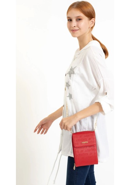 Şık Zincir Askılı Kırmızı Abiye Omuz Çantası, Şıklığınızı Tamamlar modelleri