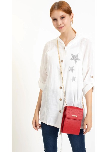 Şık Zincir Askılı Kırmızı Abiye Omuz Çantası, Şıklığınızı Tamamlar fırsatları