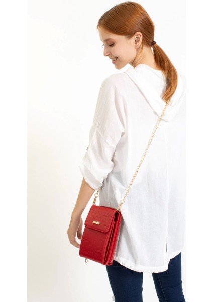 Şık Zincir Askılı Kırmızı Abiye Omuz Çantası, Şıklığınızı Tamamlar indirimleri