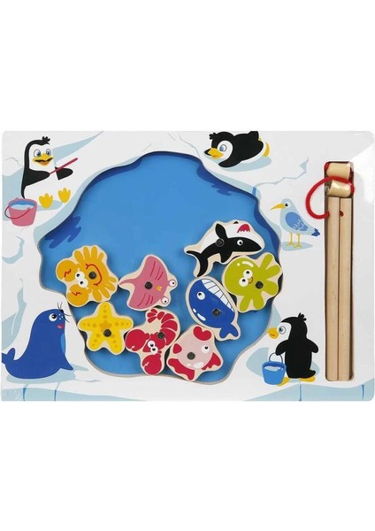 Bfs 1002918 Sun-Mıknatıslı Balık Tutma ve Yakalama Oyunu 11 Parça