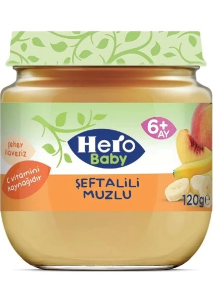 Bfs Hero Baby Şeftalili Muzlu Kavanoz Mama 120 gr