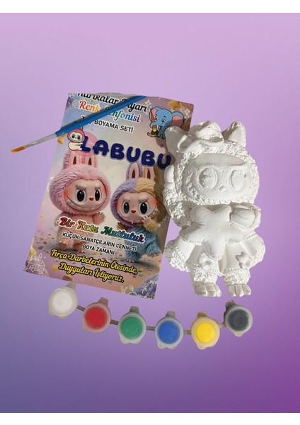 Büyük Boy Taş Boyama Seti, Eğitici ve 3D Tasarımlı Bebekler Için Harika Set