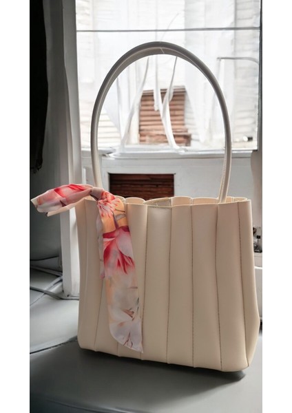 Krem Omuz Çantası ve Mini Uyumlu Set, Şık ve Kullanışlı Çift Seçim fırsatları