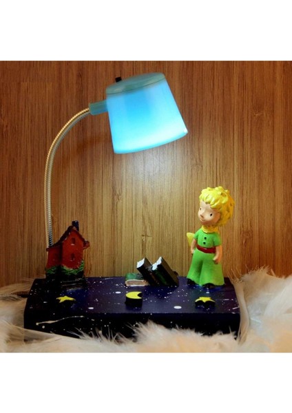 Mavi Küçük Prens Gece Lambası Işıklı Biblo Hayal Dünyası Için Güzel Dekorasyon fiyatları