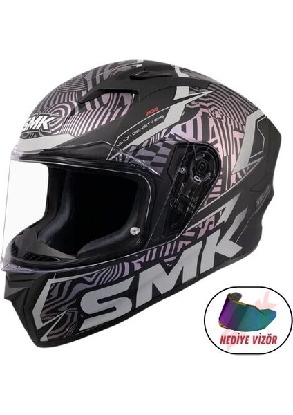 Kask Smk STELLAR-S01 Fury Kapalı Kask MA266C