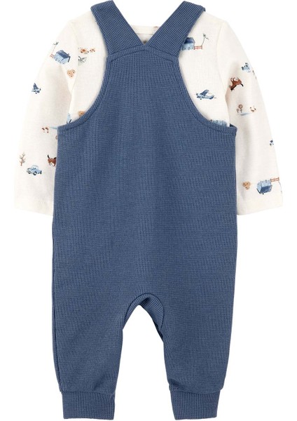 Erkek Bebek Mavi Salopet Set fiyatları