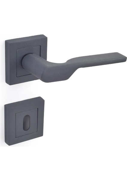 Alya Antrasit Gri Oda Kapı Kolu (Montaj Vidası Dahil)