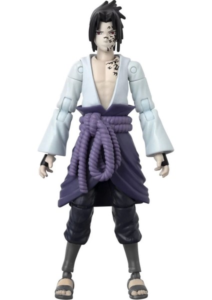 Bfs Bandai Anime Heroes Naruto Sasuke Uchiha Figür ve Aksesuar Seti 16 cm