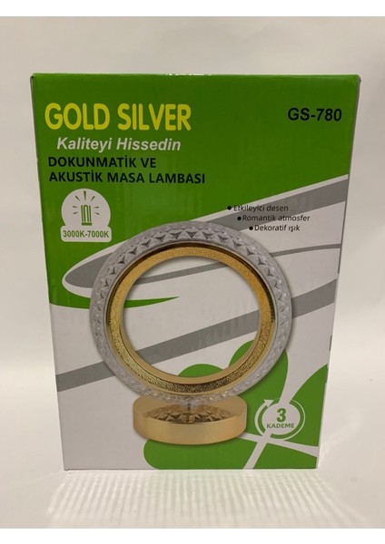 Şarjlı 3 Kademeli Yuvarlak Kristal Elmas Dokunmatik ve Akustik Masa Lambası Beyaz fırsatları