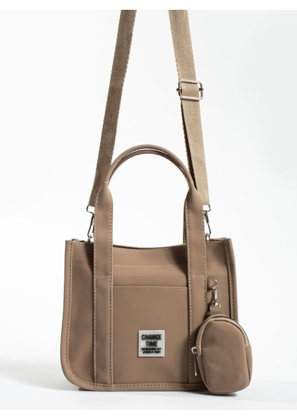 Şık Kadın El ve Omuz Çantası, Detaylı Çapraz Askılı Tote Kahverengi fırsatları