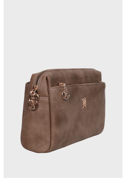 Koyu Vizon Çok Bölmeli Astarlı Kolon Askılı Çapraz Omuz Çanta fırsatları