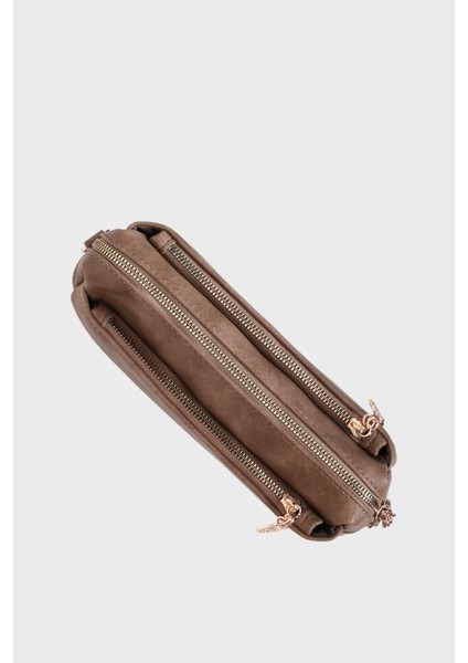 Koyu Vizon Çok Bölmeli Astarlı Kolon Askılı Çapraz Omuz Çanta indirimleri