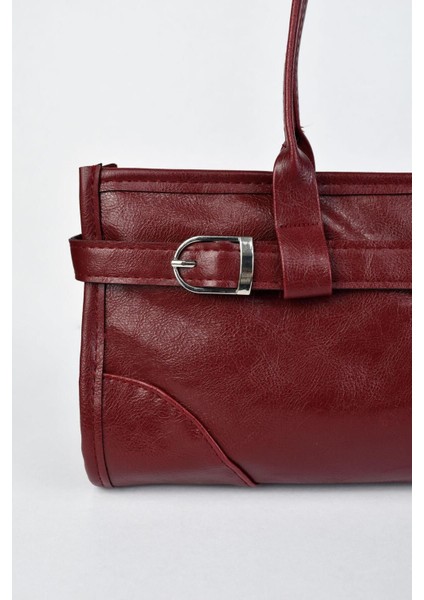 Bordo Deri Vintage El ve Omuz Çantası, Şık ve Kullanışlı Kadın Çantası modelleri
