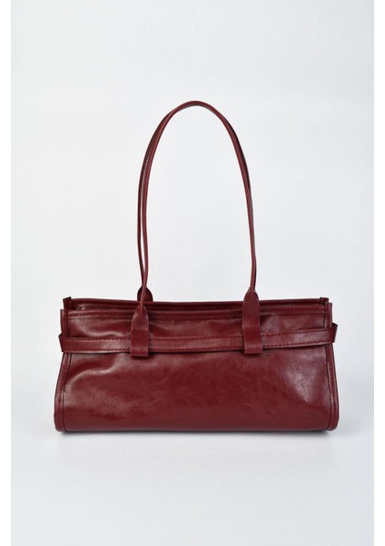 Bordo Deri Vintage El ve Omuz Çantası, Şık ve Kullanışlı Kadın Çantası fırsatları