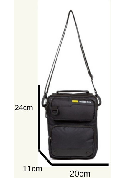 Su Geçirmez Çok Fonksiyonlu El ve Omuz Çantası 20X24CM Siyah