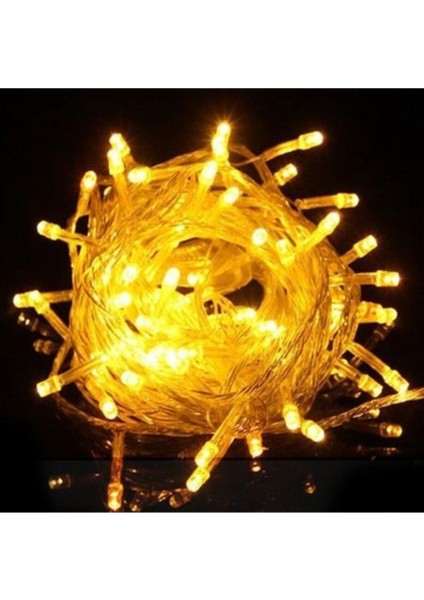 10MT LED Fişli Noel Ağaç Dekorasyon Işık Seti, Renkli ve Animasyonlu Aydınlatma