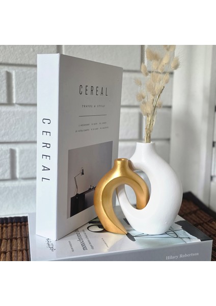 Eterna Modern Dekoratif Taş Tozu Vazo Seti fırsatları