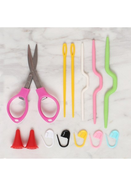 Çantalı Tığ ve Örgü Aksesuarları Seti fırsatları