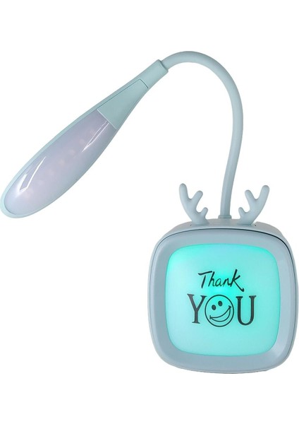 Şarjlı 400MAH LED Masa Lambası Akrobatik Tasarım Turkuaz fiyatları