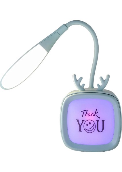 Şarjlı 400MAH LED Masa Lambası Akrobatik Tasarım Turkuaz fırsatları