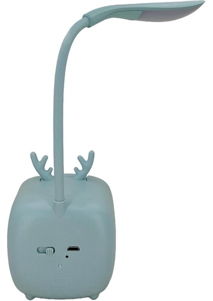 Şarjlı 400MAH LED Masa Lambası Akrobatik Tasarım Turkuaz indirimleri