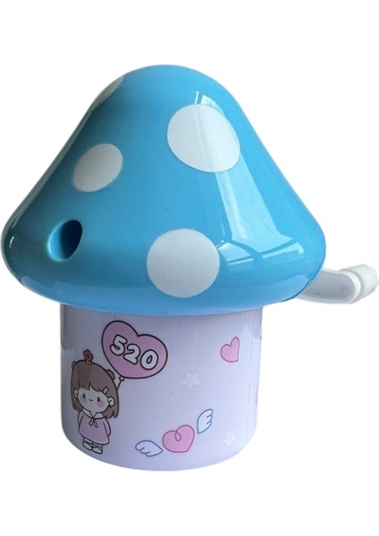 Sevimli Mantar Tasarımlı Kalemtraş, 4 Renk, Polka Noktalı, Çocuklar Için modelleri