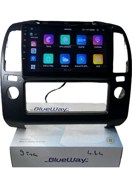 Nissan Navara 2006-2010 Blueway 4-64 Profesyonel Oem Multimedia modelleri