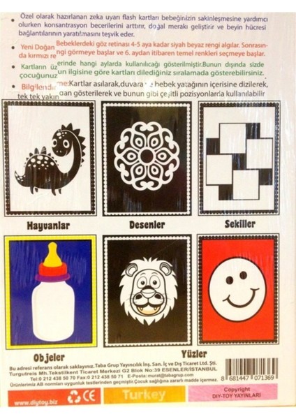 Bebeğim Için Ilk Zeka ve Öğrenme Kartları, Eğlenceli ve Öğretici Set fiyatları
