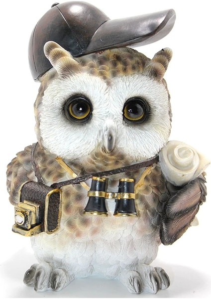 Steampunk Polyester Baykuş Figürü ALK2466