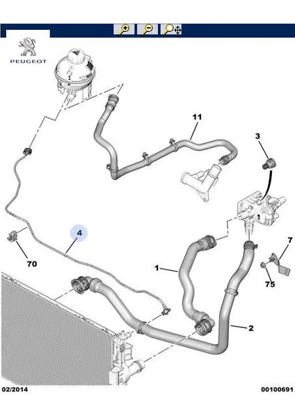Yedek Su Depo Hortumu 1.2 Benzinli - Astra (O5 )