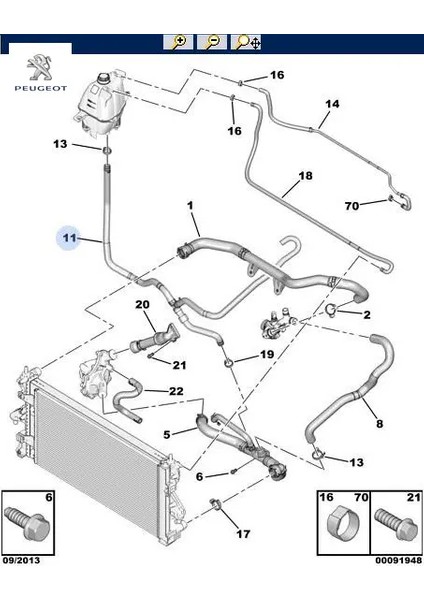Yedek Su Depo Hortumu Boxer Jumper Iii Peugeot 1607245480 1607245480