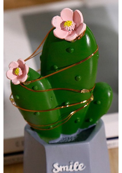 Sevimli Kaktüs LED Işıklı Dekoratif Masa Lambası, Şık ve Renkli Aydınlatma modelleri